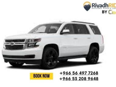 Chevrolet Tahoe 2020 interior seats for luxury cab service in Riyadh