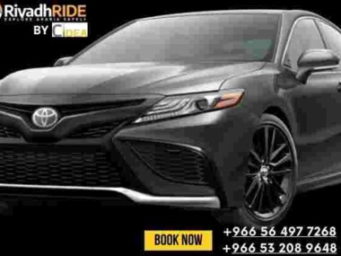 Toyota Camry 2024 Black Front Side View