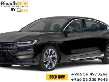 Ford Taurus Titanium 2024 luxury sedan available for rent at Riyadhride in Riyadh